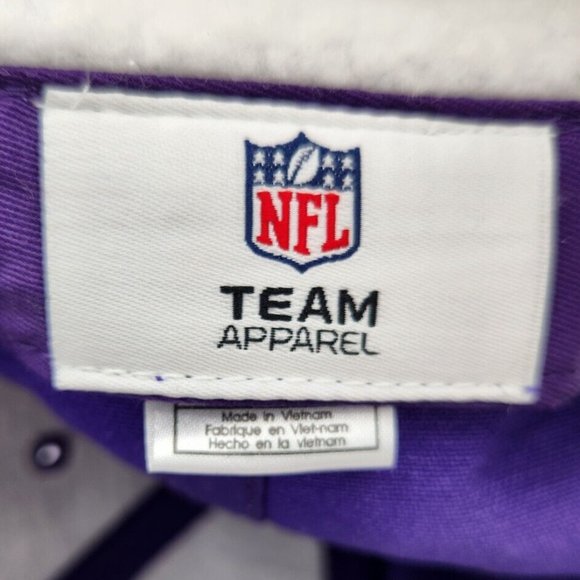 Minnesota Vikings Hat Winter Ear Flap Cap Purple NFL Football Outdoor Adjustable - Picture 5 of 6